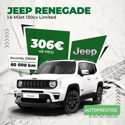 JEEP RENEGADE 1.6 MJet130 CV Limited Noleggio L.T - hovedbillede